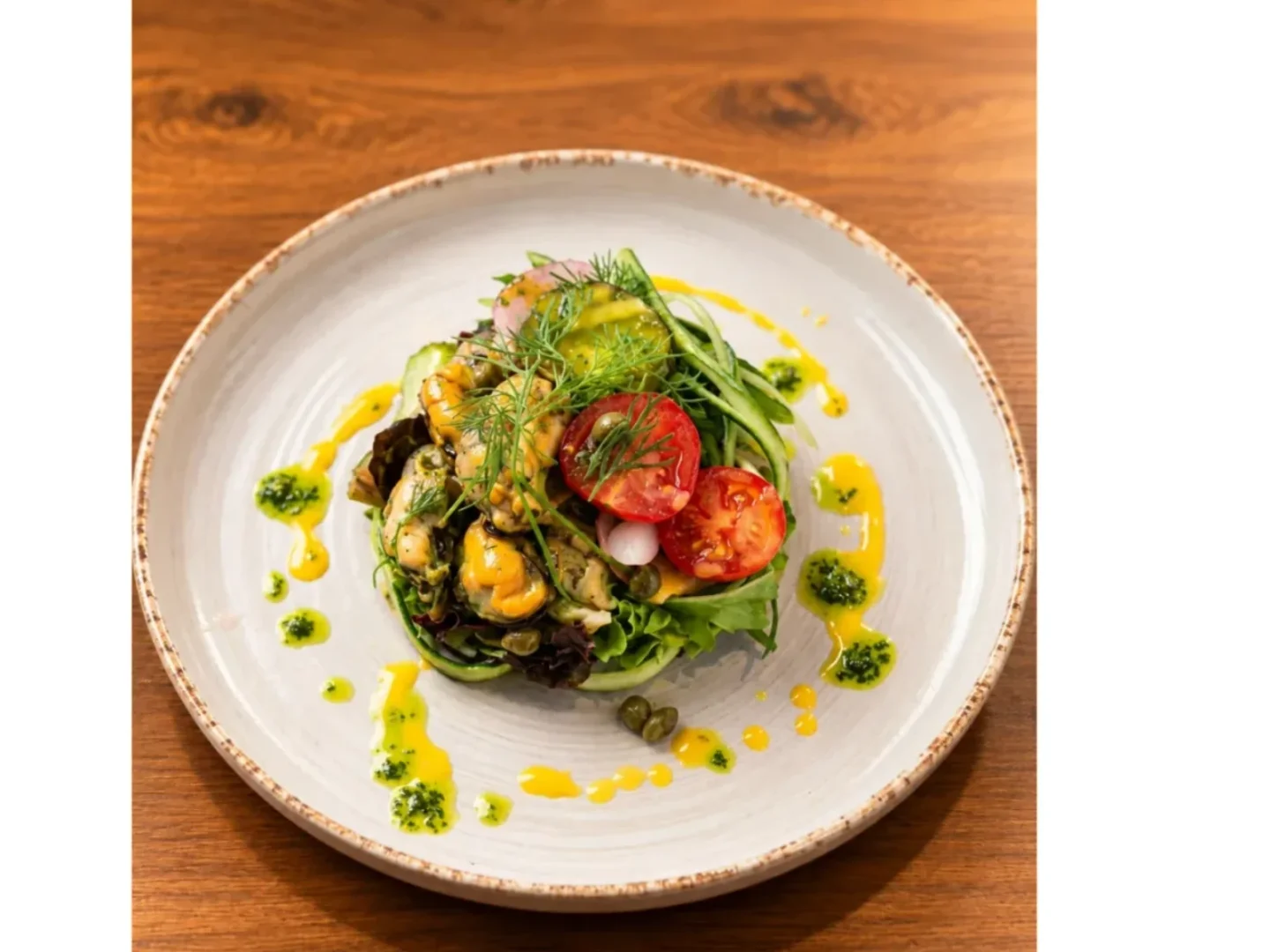 Cooked mussels Salad (served cold)